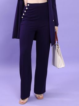 TOKYO TALKIES - Women High Waist Flared Trousers