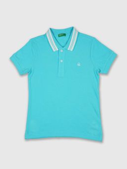 United Colors of Benetton - Solid T-shirt- Blue