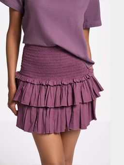 TERRA LUNA - Faye Pink Khadi Skirt for Women