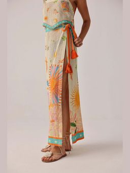 NOIB - Beige Printed Azure Magda Skirt