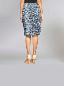 First Resort by Ramola Bachchan - Women Dark Blue Pleated Skirt