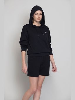Muvazo - Black Pure Cotton Hoodie