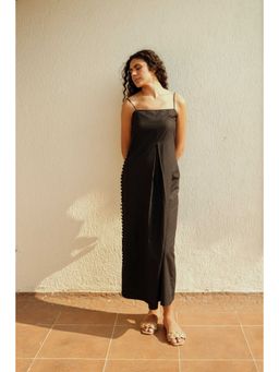 BUDUN - Lana Black Pleated ALine Dress