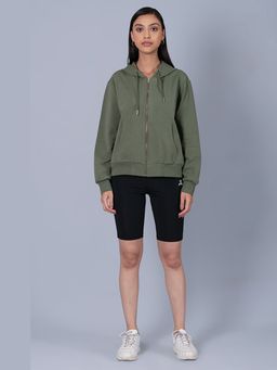 Muvazo - Olive Pure Cotton Hoodie