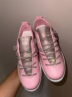 Zori World - Athena Embellished Pink Sneakers