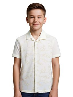 CAVIO - Boys Half Sleeves Embroidered Shirt