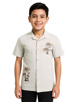 CAVIO - Boys Half Sleeves Embroidered Shirt