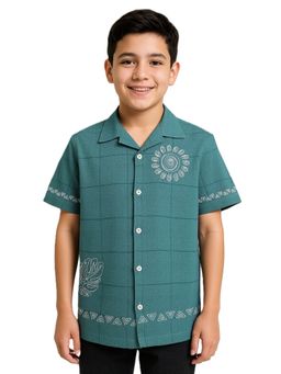CAVIO - Boys Half Sleeves Embroidered Shirt