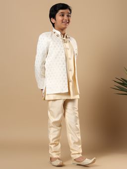 BT DEZINES - Buti Sequined Sherwani-Trouser with Jacket and Necklace