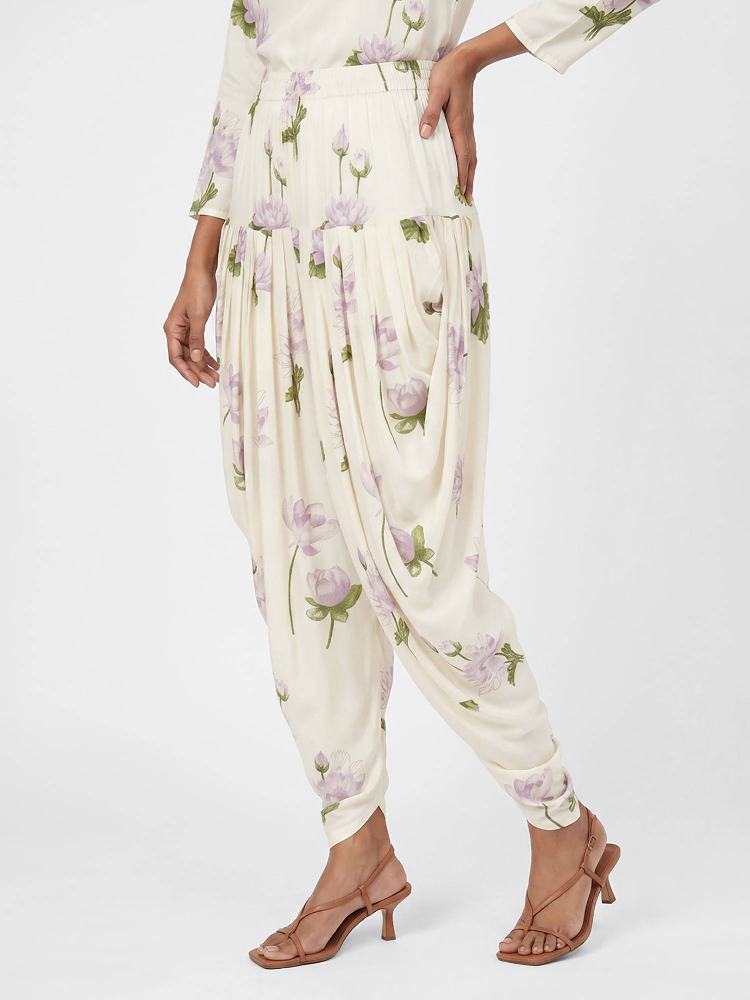 max Women Beige Floral Print Dhoti Pant-picture-20