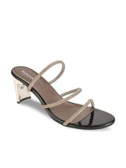 ROCIA - Gun Metal Women Diamante Strap Heels