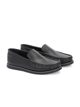 Delize - Black Men Leather Loafers for Everyday