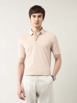 Arrow - Men's Vertical Striped Regular Fit Polo T-Shirt