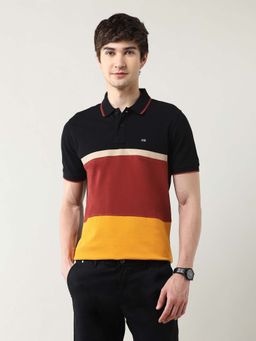 Arrow Sports - Men's Colourblocked Regular Fit Polo T-Shirt