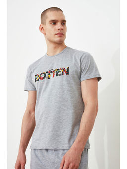 Trendyol - Man Grey T-Shirt