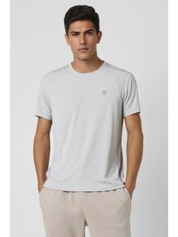 Van Heusen - Men White Solid Crew Neck T-Shirt