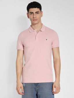 American Eagle - Pink Slim Fit Flex Pique Polo T-Shirt