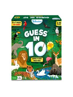 Skillmatics - Card Game Guess in 10 Animal Planet Mega Pack for Travel and Family Game Night