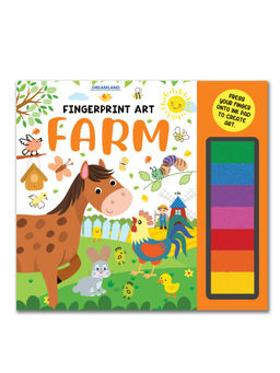 Dreamland - Fingerprint Art Activity Book for Children - Farm with Thumbprint Gadget