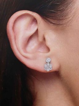 Kai Jewel - Sterling Silver Minimalistic Floral Earrings