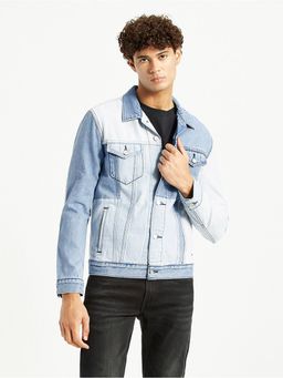 Levi's - Men's Patchwork Light-Blue Trucker Denim Jacket