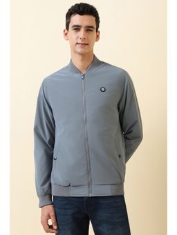 Allen Solly - Men's Grey Solid Jacket