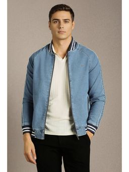 Louis Philippe - Men's Blue Solid Jacket