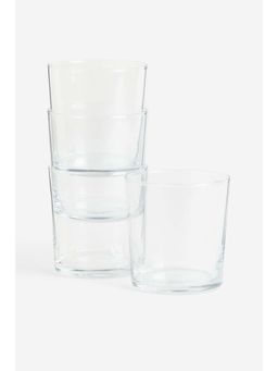 H&M - Clear 4-Pack Glass Tumblers
