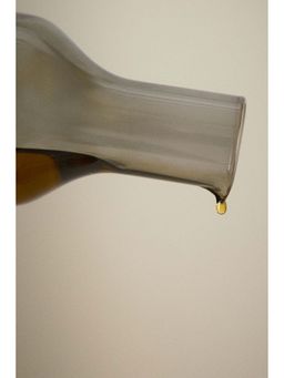 H&M - Grey Glass Oil Bottle And Stopper