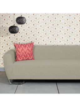 ODE & CLEO - Cotton Cushion Covers 18X18 in Zip Closure Sofa Cushion (Set of 2)