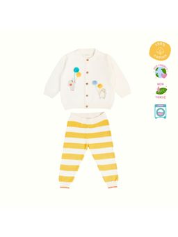 Kids of Greendeer - Unisex Multi-Color Embroidered Sweater with Joggers (Set of 2)