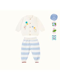 Kids of Greendeer - Unisex Multi-Color Embroidered Sweater with Joggers (Set of 2)