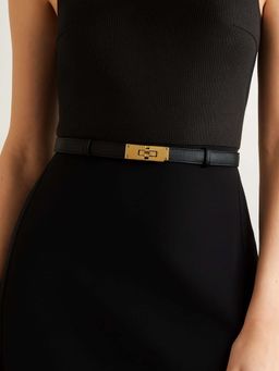 SSN BELTS - Silver Women Auto Lock Belt