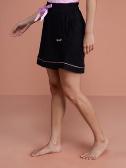 Nykd by Nykaa - Cotton Modal Shorts - Nys125 - Jet Black