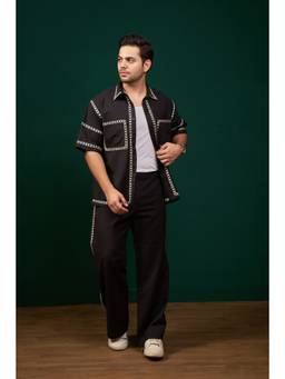 MENERO - Men's Black Co-ord Set