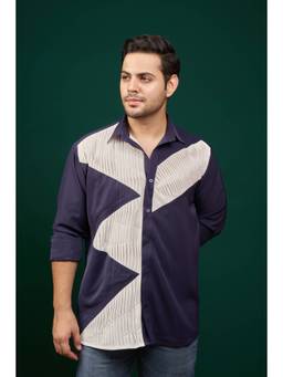 MENERO - Men's Navy Blue Shirt