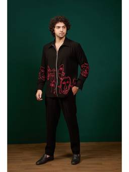 MENERO - Men's Black Shirt and Pant