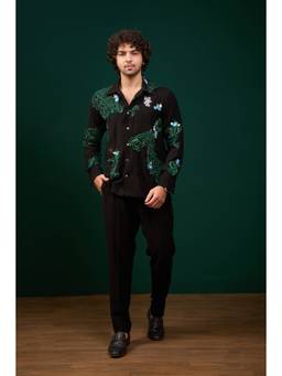 MENERO - Men's Black Shirt and Pant