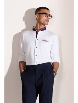 S&N by Shantnu Nikhil - Off White Adamas Print Shirt