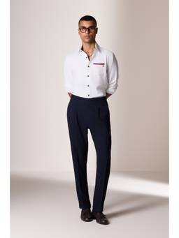 S&N by Shantnu Nikhil - Crisp Off White Adamas Print Shirt