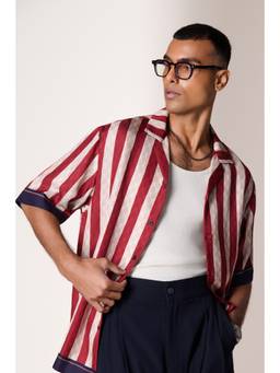 S&N by Shantnu Nikhil - Allover Adamas Monogram Print Shirt
