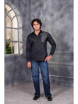 MENERO - Men's Black Shirt