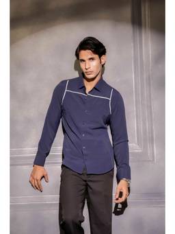 MENERO - Men's Navy Blue Shirt