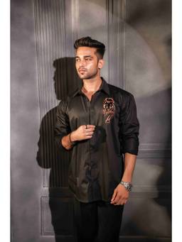 MENERO - Men's Black Shirt