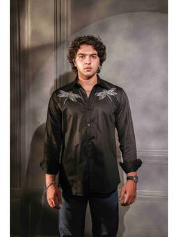 MENERO - Men's Black Shirt
