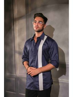 MENERO - Men's Navy Blue Shirt