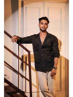 MENERO - Men's Black Shirt