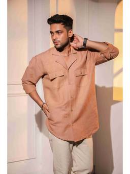 MENERO - Men's Beige Shirt