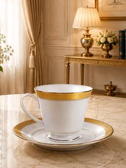 Noritake - Gold SIGNATURE GOLD 12 Piece Cup & Saucer Set