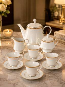 Noritake - Gold TOORAK GOLD 12 Piece Cup & Saucer Set